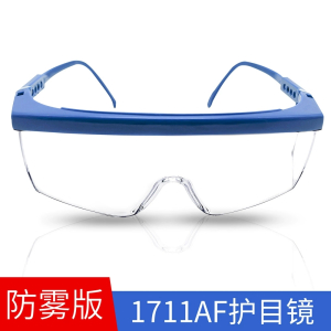 3M防护眼镜1711/1711AF防尘防雾防风沙护目镜劳保防飞溅透明骑行防风眼镜