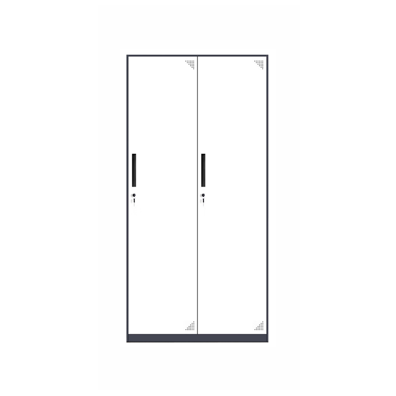 豫仲迈 钢制灰白套色宿舍储物柜二门更衣柜/台