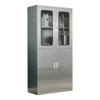 缑氏不锈钢文件柜档案柜资料柜储物柜器械柜仪器柜304全不锈钢等器柜