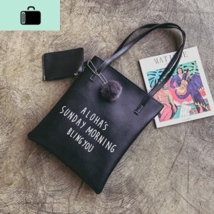 托特包女单肩包大容量软皮日韩简约校园小清新韩版手提袋pu皮学生NEW LAKE女士单肩包