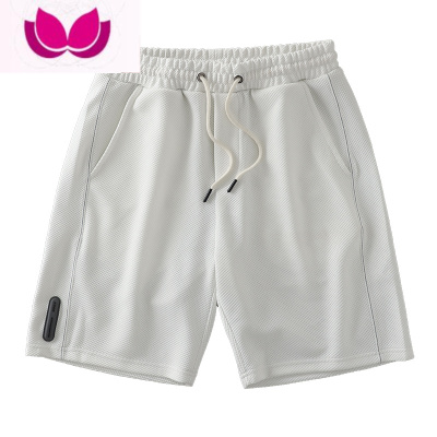 七斓日系华夫格裤子男夏季透气宽松运动休闲五分裤松紧腰短裤潮牌