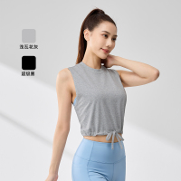 361°无袖背心女款透气新款宽松休闲上衣纯色圆领T恤女装