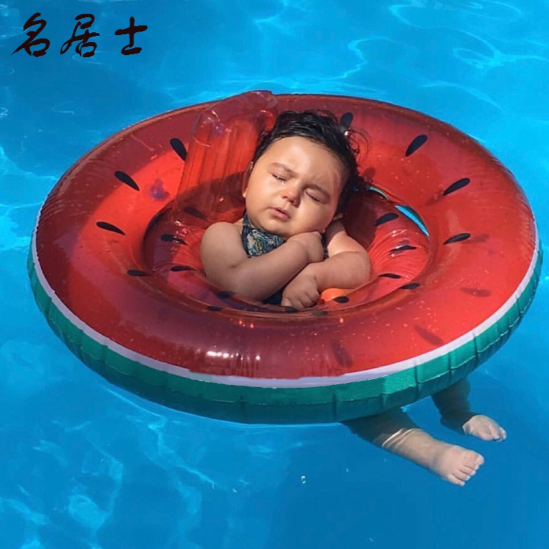 可爱潮ins款儿童游泳圈充气西瓜游泳座圈婴儿游泳圈宝宝男童女童