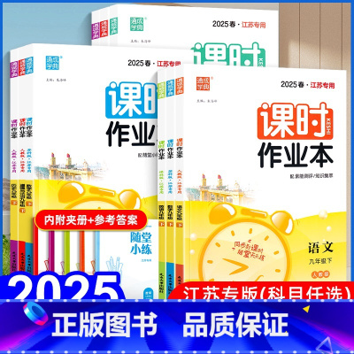 九年级下册 语数英物[江苏专用] 九年级/初中三年级 [正版]2025通城学典课时作业本九上语文数学英语物理化学政治九年