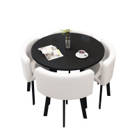 戴劲 洽谈桌休息区谈判桌北欧风会客接待桌简约奶茶店桌椅组合 组合五