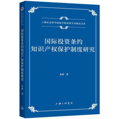 国际投资条约知识产权保护制度研究