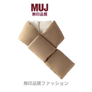 羽绒围巾女冬季2024新款交叉防风保暖日系百搭加厚便携围脖男