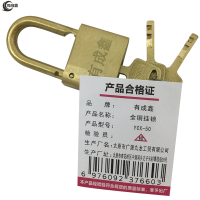 有成鑫全铜挂锁带3把钥匙 纯铜挂锁 YCX-50 把