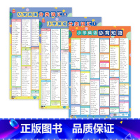 小学英语必背短语+分类词汇(3张) 小学通用 [正版]易蓓小学英语分类词汇挂图三四五六年级英语词汇汇总表必背常考词汇分类