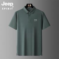 JEEP SPIRIT新款男女POLO衫舒适翻领柔软水洗干爽透气T恤衫