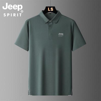 JEEP SPIRIT新款男女POLO衫舒适翻领柔软水洗干爽透气T恤衫