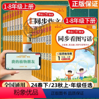 同步看图写话一年级下册 小学通用 [正版]2024新版小学生同步作文一二三四五六七八年级上下册语文人教版配思维导图吴勇管