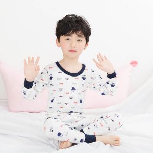 3-17岁儿童内衣套装男童女童秋衣秋裤高中低领毛衫