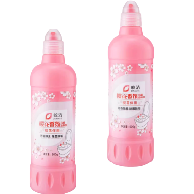 皎洁 厕所除臭剂(樱花香氛马桶洁厕露)500g 瓶