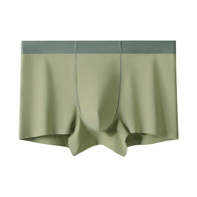 纯棉男生内裤厂家定制贴牌OEM无痕大码四角中腰平角裤内裤男