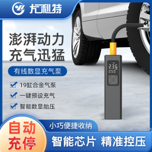 尤利特 车载充气泵 YD-319 铝合金有线便携
