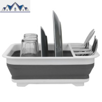 碗架碗碟架放碗架碗碟篮厨房沥水架厨房收纳架便携式可折叠置物架 三维工匠