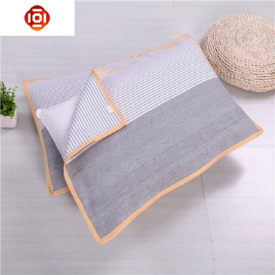加厚加密非棉手工老粗布凉席枕巾夏凉枕头巾一对装单人吸汗透气三维工匠