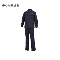 怀铁鸣朝劳保工作服工程服HT-G091车间作业人员服装春秋季纯棉劳保工程服套装 可定制 厂家直销 AI智能量体