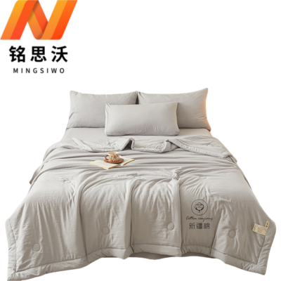 铭思沃单人被1.5*2.0m条 浅灰