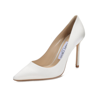 JIMMYCHOO周仰杰女士织物尖头高跟鞋ROMY100SAT010