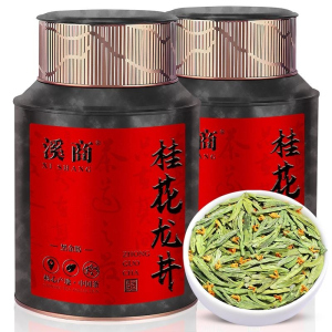 2026新茶明前桂花龙井绿茶特选龙井绿茶桂花绿茶龙井绿茶散装