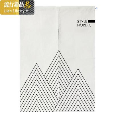 ins简约帘北欧风格卫生间布帘卧室文艺设计半帘定制厨房隔断帘 三维工匠窗帘