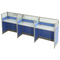 中豫鑫泽 ZYXZ5031807 职员桌屏风工位职员办公桌 并排三人位