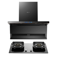 百得(BEST)华帝股份烟灶套装AC36Pro+AQ35 31m³变频顶侧环吸1400Pa静压烟灶联动5.2kW天然气