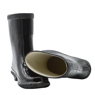 双安男士高筒雨靴黑色水鞋20kv