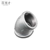 百里才 镀锌弯头45°DN100 个
