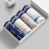 猫人纯棉男士内裤男生抗菌透气四角平角裤头男款运动宽松大码