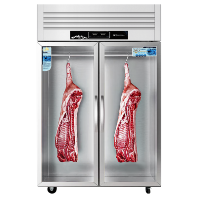 埃利斯(AILISI)商用挂肉柜冷藏挂肉玻璃门展示柜鲜肉冷藏牛羊肉保鲜冰柜大双门升级款