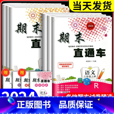 数学[人教版] 三年级下 [正版]2024新版期末直通车三年级上册下册语文数学英语科学全套人教版科教版北师大小学各地期末