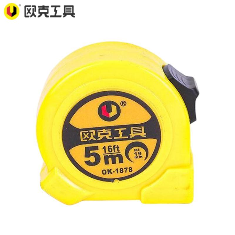 欧克 金皇钢卷尺加厚加硬耐磨防摔拉尺 5m*19mmOK-1878/把