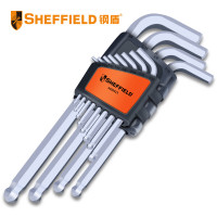 钢盾(SHEFFIELD) S050013 12件套英制加长球头内六角扳手[家用]