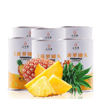 汇尔康 菠萝罐头425gx6罐 水果罐头方便速食休闲零食整箱即食水果捞