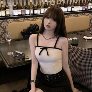 新款针织吊带背心女甜辣妹修身春夏外穿内搭打底衫修身上衣潮