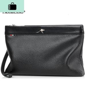 手拿包软皮手包男2019新款时尚大容量休闲手抓包牛皮信封包男包NEW LAKE男士手拿包