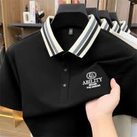 新疆长绒棉短袖polo衫男款2026夏季新款翻领刺绣纯色透气男士T恤