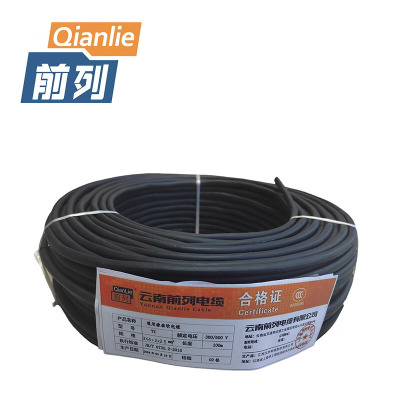 前列 通用橡套软电缆 YZ-3x4+2x2.5mm2 100米卷