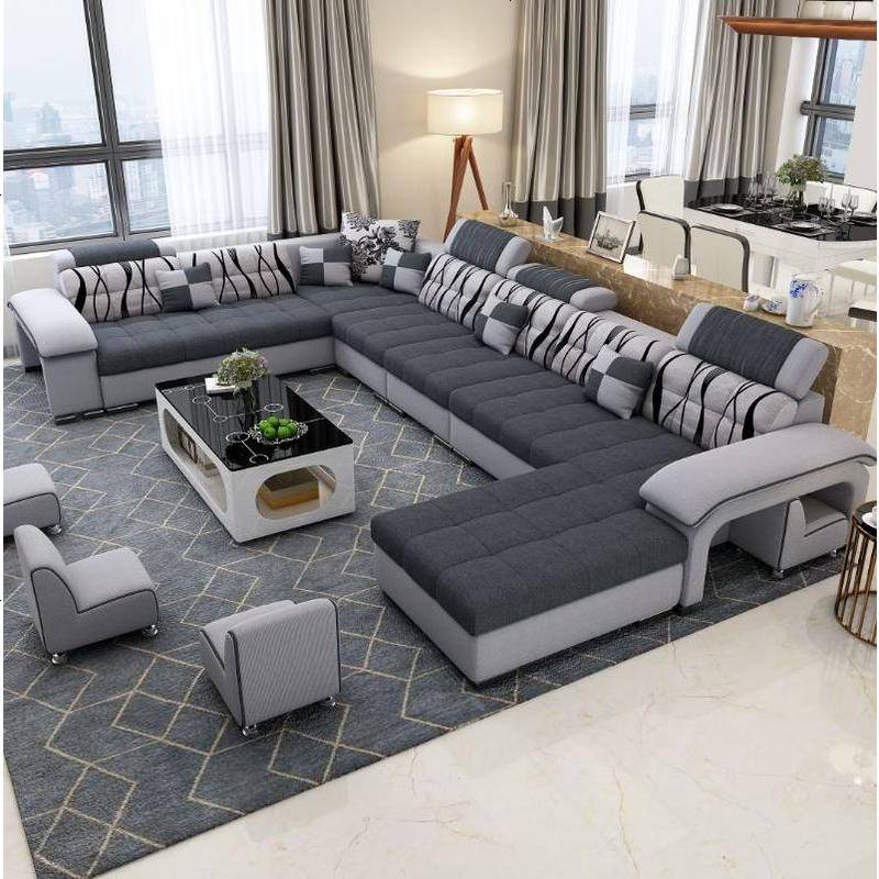 沙发客厅整装布艺沙发小户型贵妃转角组合北欧现代简约u型l型家用