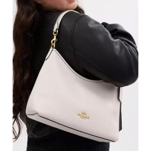 COACH新款女包软皮单肩包多用斜挎包通勤休闲女腋下包 情人节礼物 White