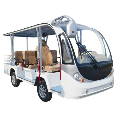 禾呈心采 电动观光车三排9座 接待车电动四轮摆渡车 锂电高配款