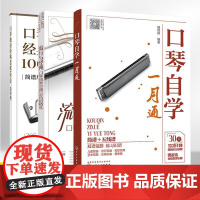 口琴独奏经典老歌100首+流行与经典口琴独奏金曲128首超精选+口琴自学一月通3册 口琴曲谱大全乐谱简谱初学者入门24孔