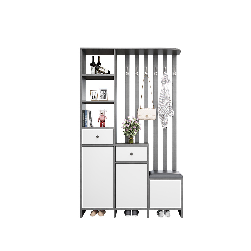 苏宁 质凡 现代简约隔断屏风柜门厅玄关鞋柜/ZF-XGG055/1200*300*2000mm