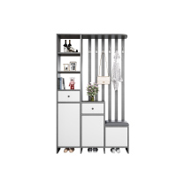 苏宁 质凡 现代简约隔断屏风柜门厅玄关鞋柜/ZF-XGG055/1200*300*2000mm