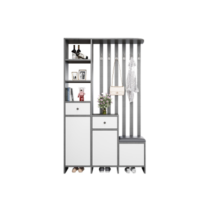 苏宁 质凡 现代简约隔断屏风柜门厅玄关鞋柜/ZF-XGG055/1200*300*2000mm
