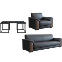 悦兴诚组合沙发单人位+三人位+茶台套