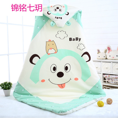 锦铭七玥包被新生儿秋冬纯棉加厚保暖初生婴儿用品冬季外出小被子冬天抱毯